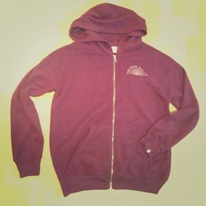 Volcom fuzzy zip front hoody